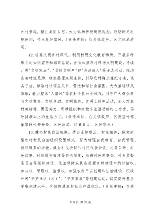 美丽乡村建设实施方案（5篇）.docx