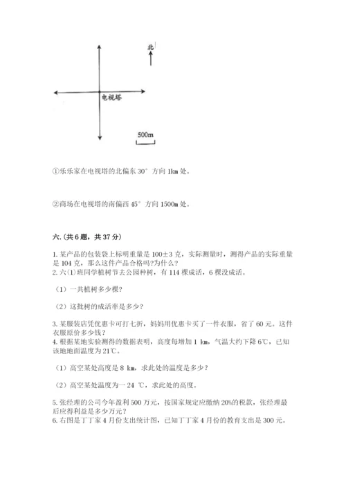 人教版六年级数学小升初试卷（夺分金卷）.docx