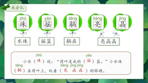 【核心素养】部编版语文一年级下册-12. 荷叶圆圆 第1课时（课件）
