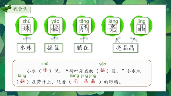 【核心素养】部编版语文一年级下册-12. 荷叶圆圆 第1课时（课件）