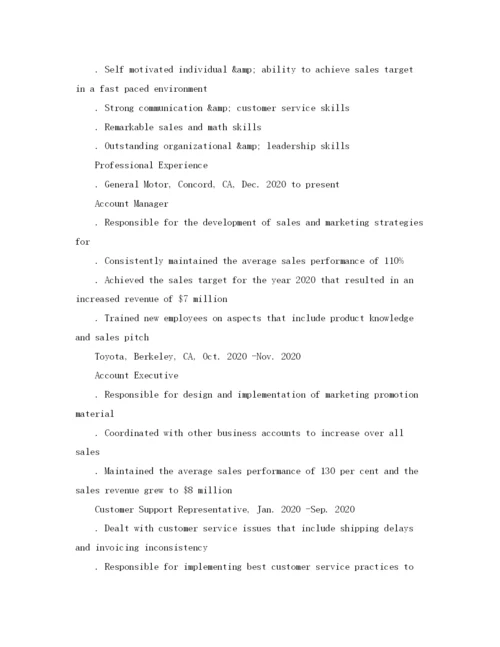 2023年销售英文简历范文.docx