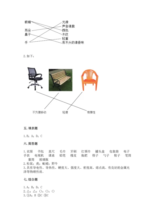 教科版二年级上册科学期末测试卷【新题速递】.docx