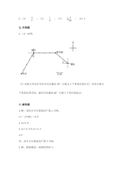 2022人教版六年级上册数学期末测试卷精品【考点梳理】.docx