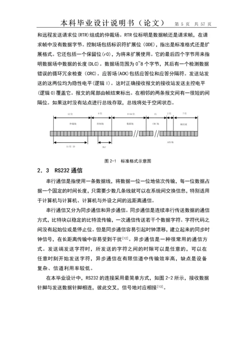 基于CAN的温度检测系统设计本科毕业设计.docx