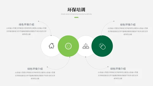 简约风绿色环保生态环保宣传培训ppt模板
