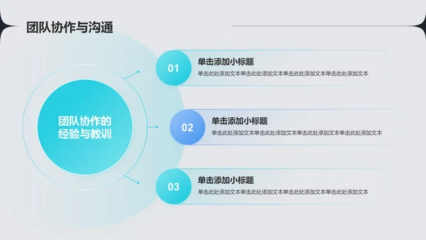 蓝色渐变风通用工作汇报PPT模板