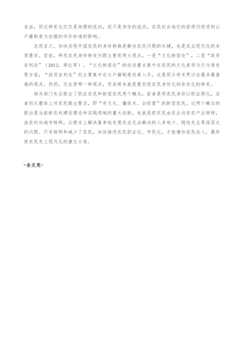 当代中国农民身份问题研究.docx