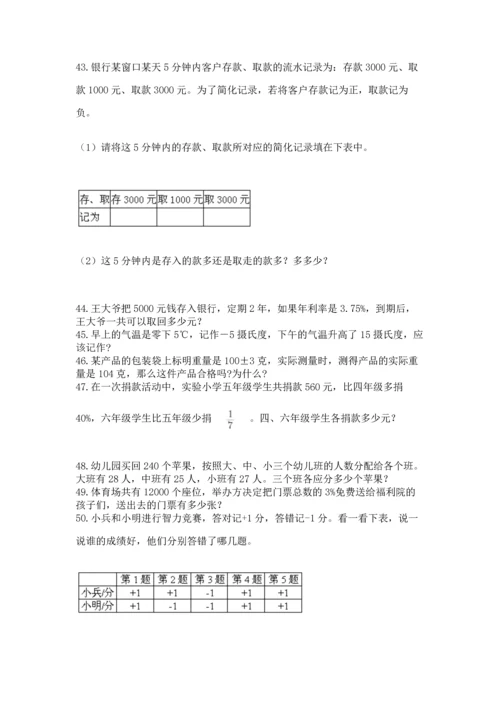 小升初数学应用题50道及完整答案（易错题）.docx