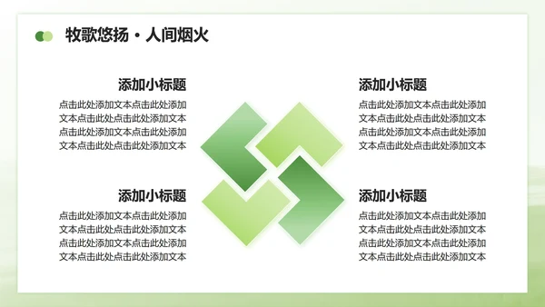 绿色商务风内蒙古草原主题家乡介绍作业汇报PPT模板