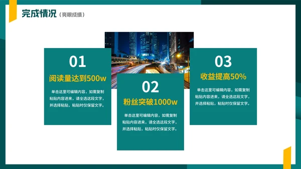 绿色简约实景几何切割部门工作汇报PPT模板