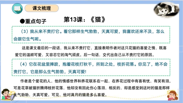 统编版四年级语文下册单元复习第四单元（复习课件）