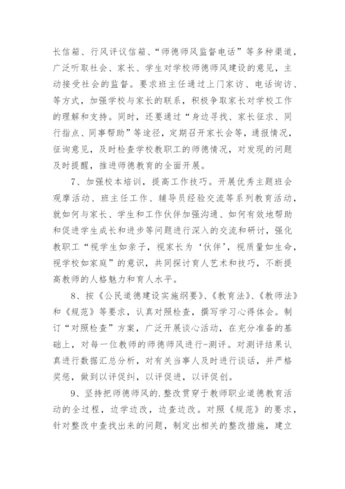 学校师德师风培训方案.docx