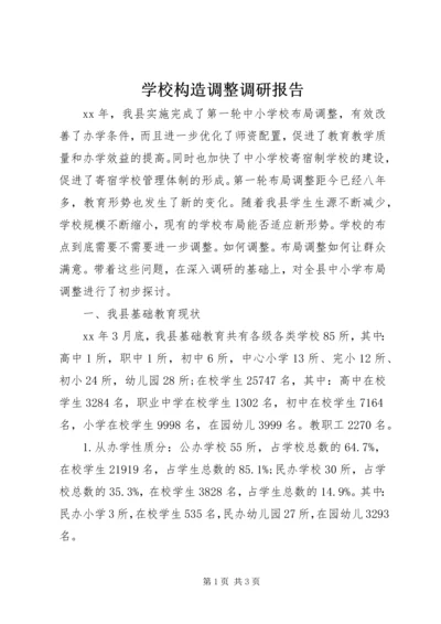 学校构造调整调研报告 (3).docx