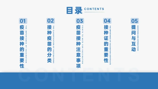 计划免疫科疫苗接种打针注射常识介绍PPT模板