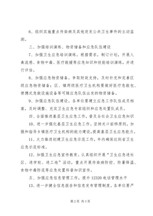 全区卫生应急工作意见.docx