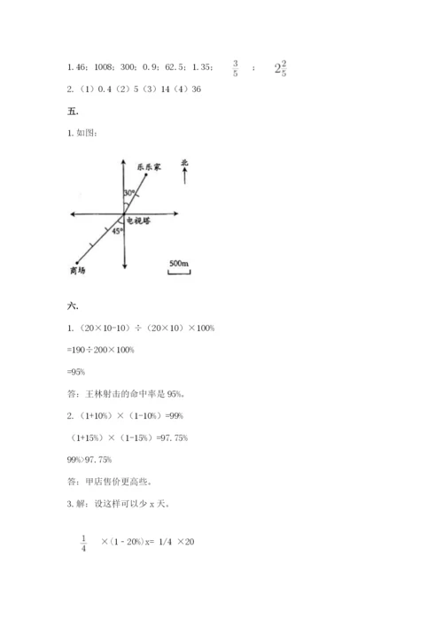 小升初数学综合练习试题及答案（必刷）.docx