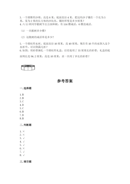 北京版六年级下册期末真题卷含答案【满分必刷】.docx
