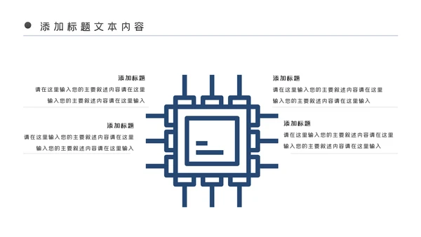 电子产品科技芯片主板工作汇报PPT模板