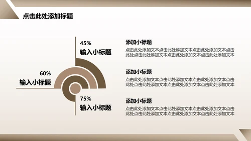 棕色几何简约风文献汇报毕业答辩PPT模板