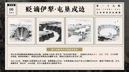 复古报纸风历史人物介绍林则徐