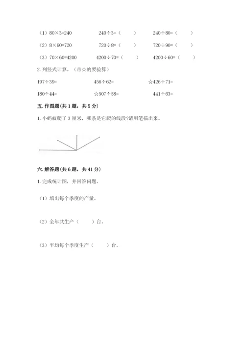 人教版小学数学四年级上册期末测试卷含完整答案【名校卷】.docx