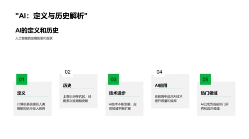 AI在教育应用答辩PPT模板