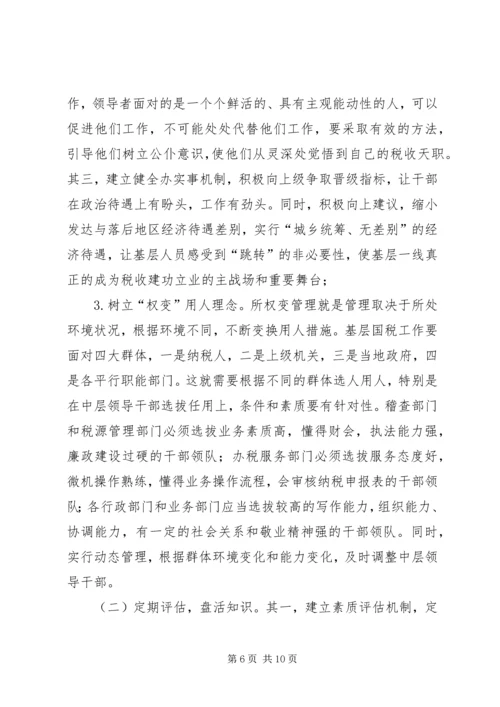 国税局人力资源管理工作调研报告.docx