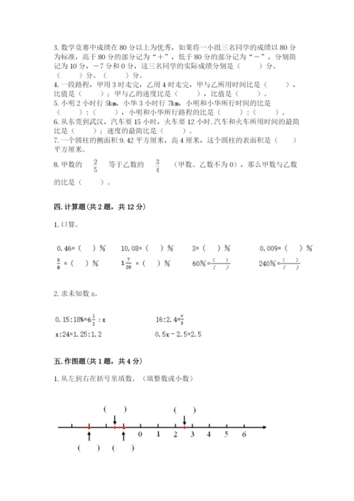 人教版六年级下册数学期末测试卷精品加答案.docx