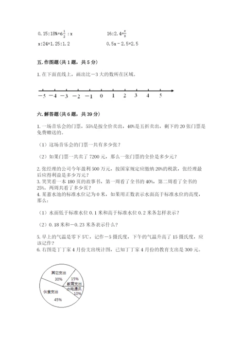 北京版小学六年级下册数学期末综合素养测试卷附参考答案【预热题】.docx