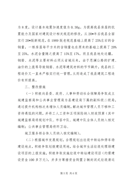 城市环卫及建筑市场管理调研报告.docx