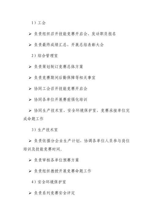 开展第一届职工技能竞赛专项方案.docx