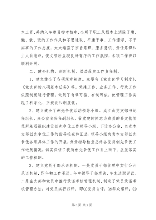 文管所党支创先争优典型事迹.docx