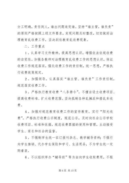 学校XX年教育收费工作自查报告.docx