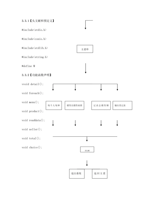 C语言程序设计销售基础管理系统.docx