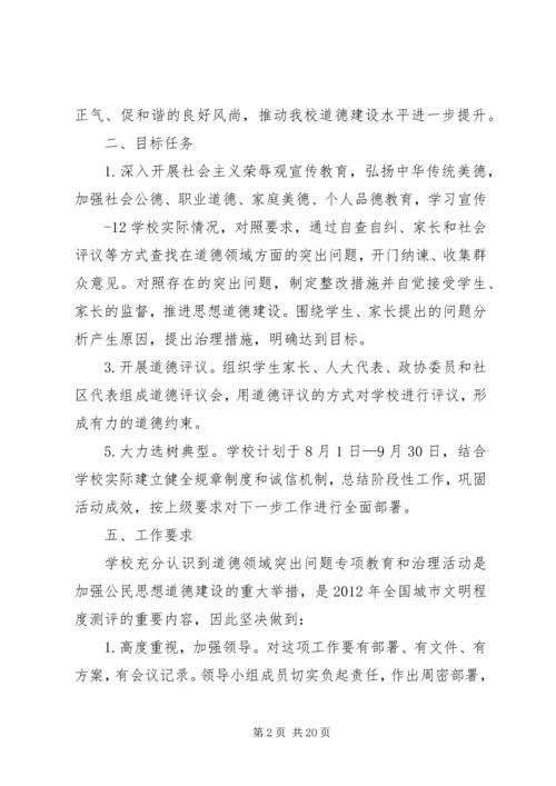 道德专项治理方案.docx