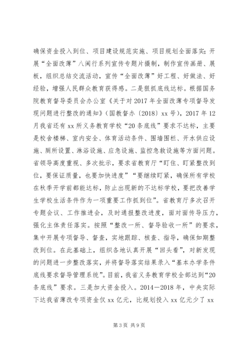 学校基本办学条件工作专项督导自查报告.docx