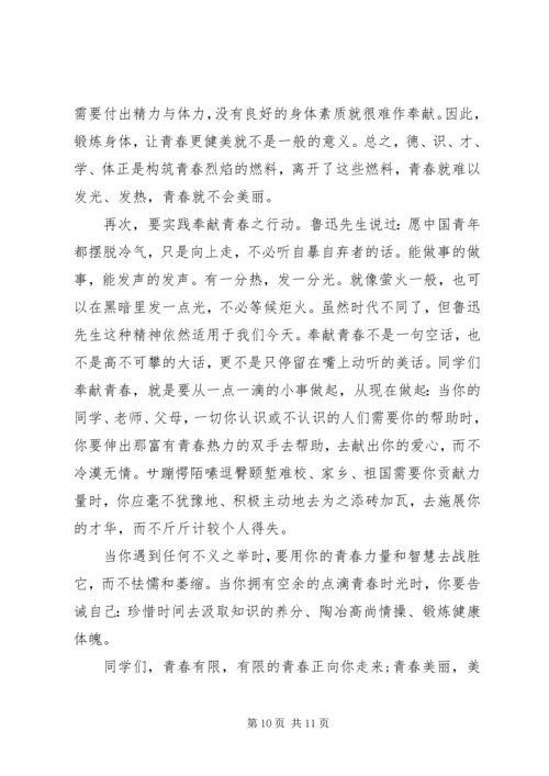 关于理想的演讲稿精选.docx