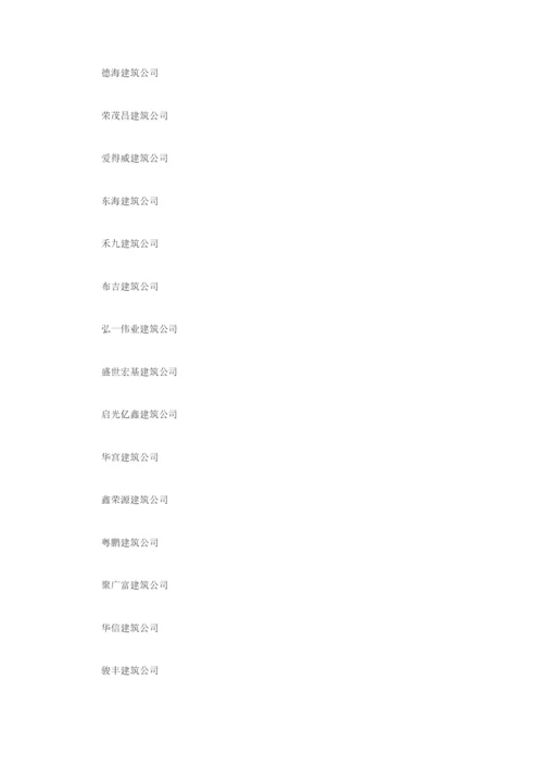 好听大气的建筑公司名字大全.docx