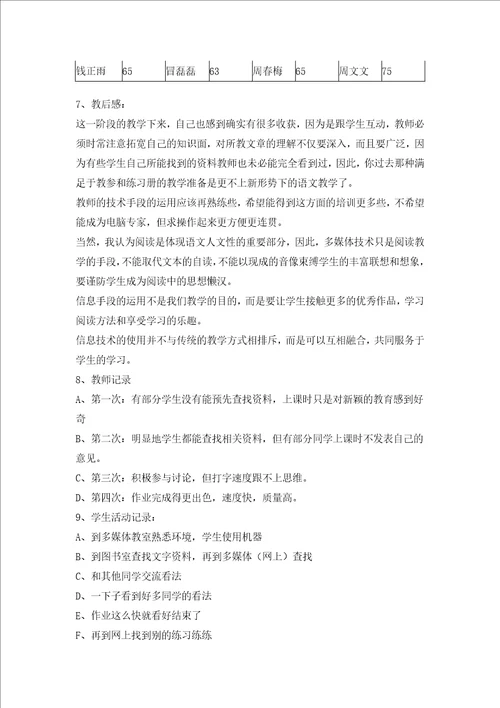 多媒体与语文课堂教学整合