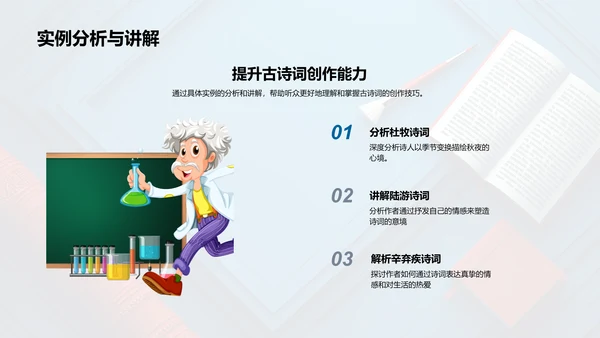 古诗词学习与创作PPT模板