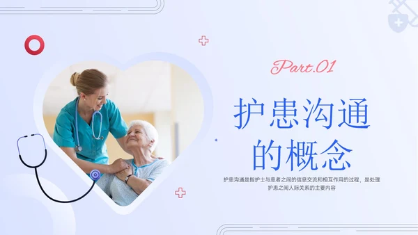 红蓝色简约实拍护患沟通技巧培训PPT课件