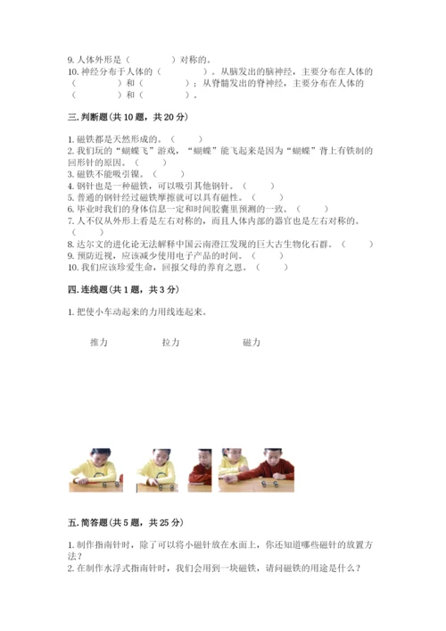 教科版小学科学二年级下册期末测试卷审定版.docx