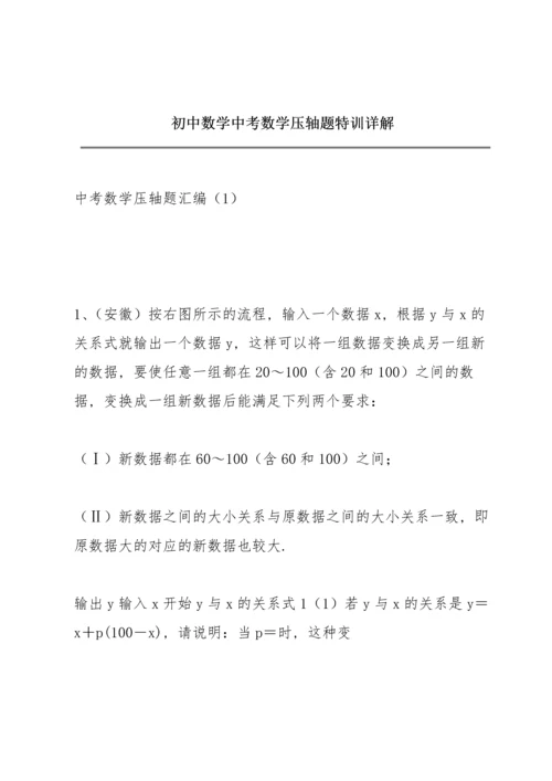 初中数学中考数学压轴题特训详解.docx