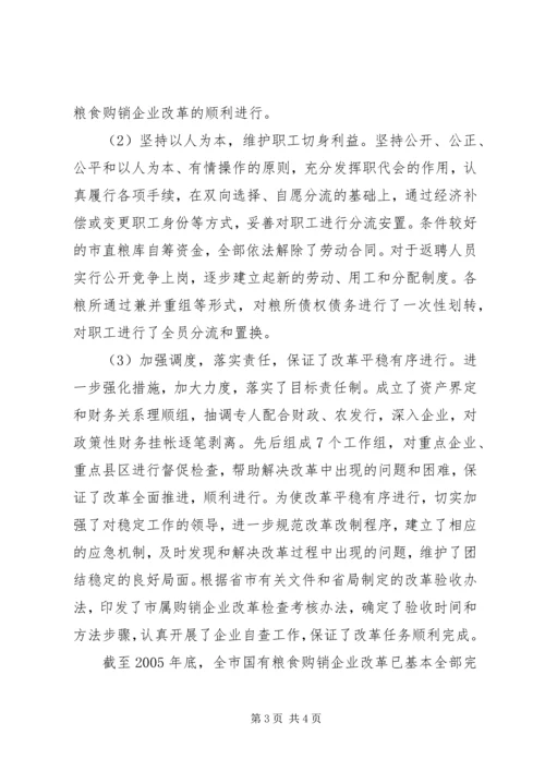 市粮食局工作总结及工作计划 (7).docx