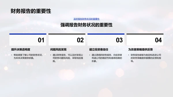 年中财务总结报告PPT模板