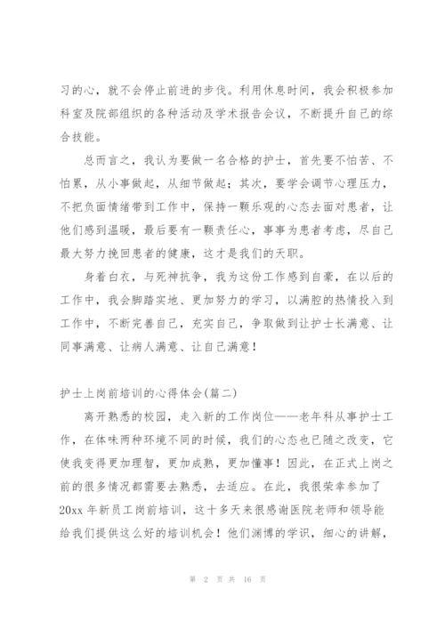 护士岗前培训心得体会总结报告.docx