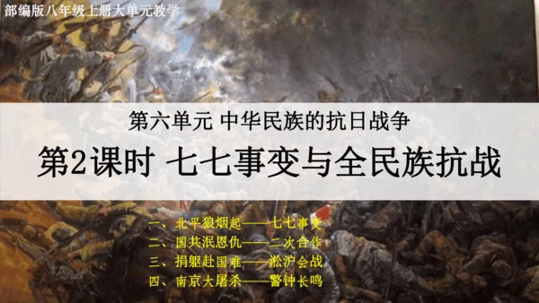 第19课 七七事变与全民族抗战 大单元教学课件