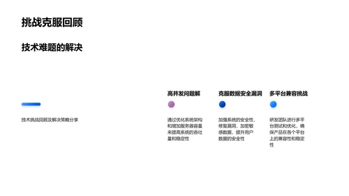 IT业技术年度汇报PPT模板