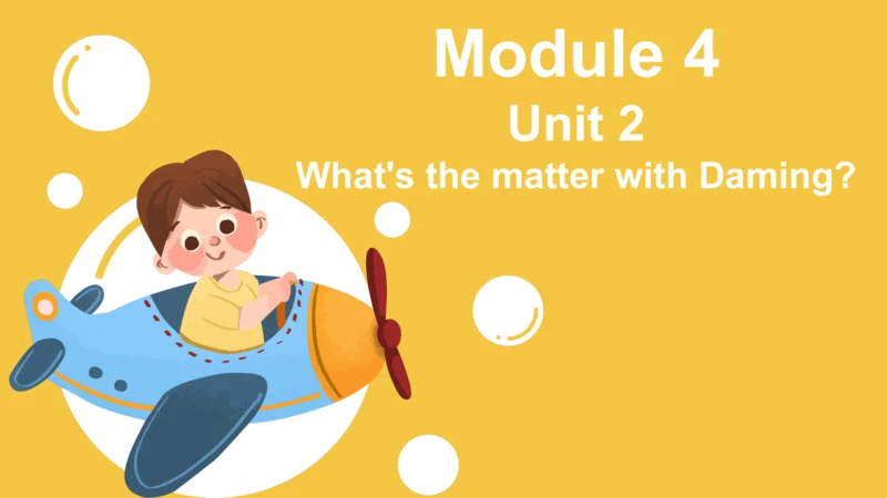 Module 4 Unit 2  What's the matter with Daming? 课件