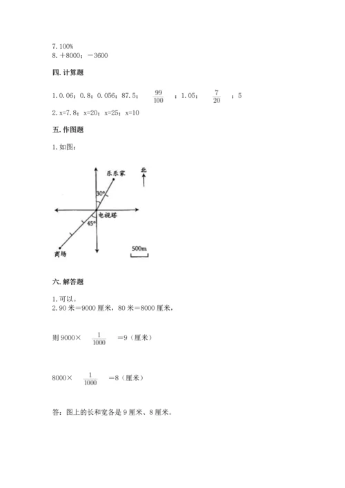 小学六年级下册数学期末卷含答案【综合卷】.docx